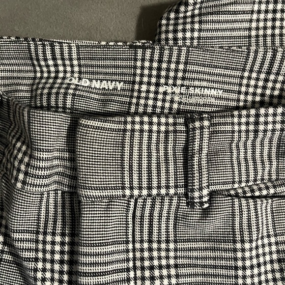 High-Waisted Pixie Skinny Ankle Pants for Women old navy 0 plaid gray - Picture 3 of 5